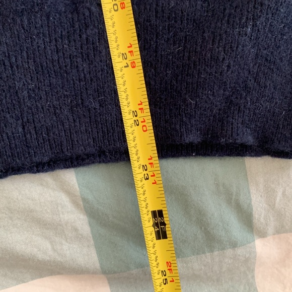 JCrew Dark Blue Navy Cashmere Sweater Size M - Picture 6 of 9